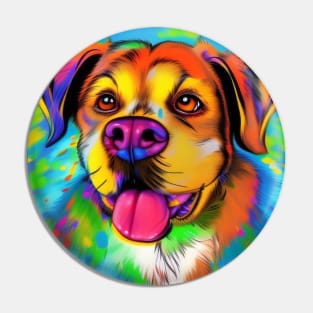 Psychedelic Paws Pin