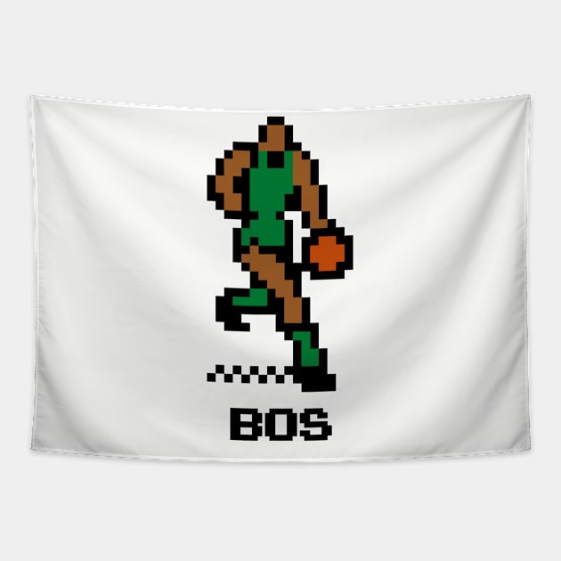 8-Bit Basketball - Boston Tapestry by The Pixel League