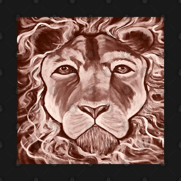 Lion Unique Illustration African Lion’s Graphic Art Big Cats Gifts by tamdevo1