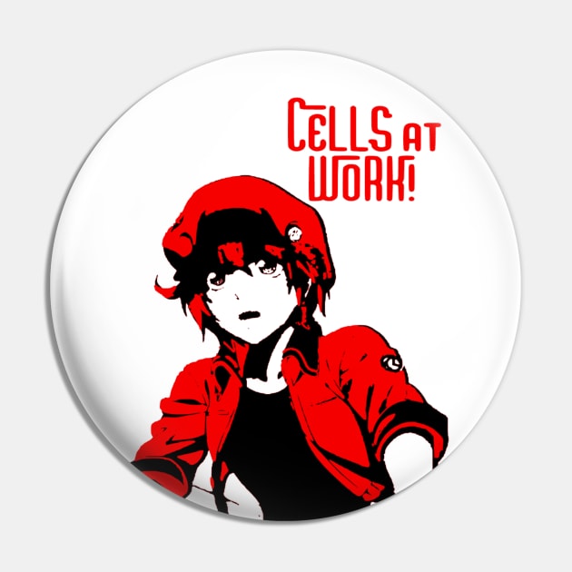 Red Blood Cell Hataraku Saibou Pin by OtakuPapercraft
