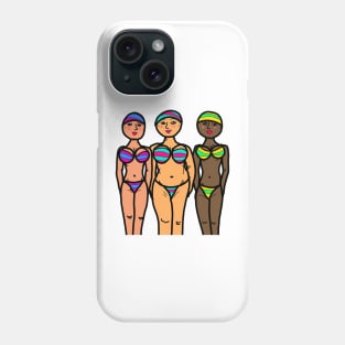 women bikini body figure Phone Case