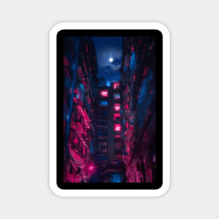 Cyberpunk at Night Magnet