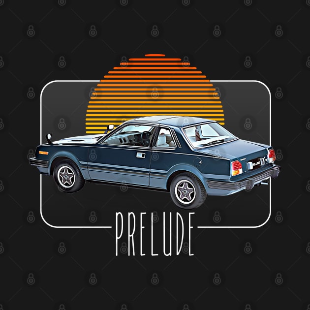 Honda Prelude  /// Retro Classic Car Lover Design by DankFutura