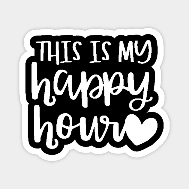 This Is My Happy Hour , Workout , Sport , Cute Gym, Gym Gift, Positive Sport , Motivational Magnet by creativitythings 