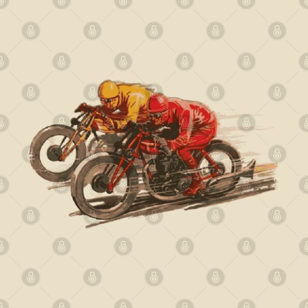 Vintage Motorcycle Racing by Midcenturydave