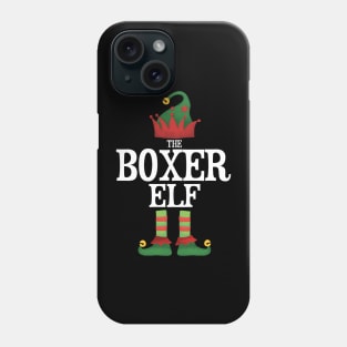 Boxer Elf Matching Family Group Christmas Party Pajamas Phone Case