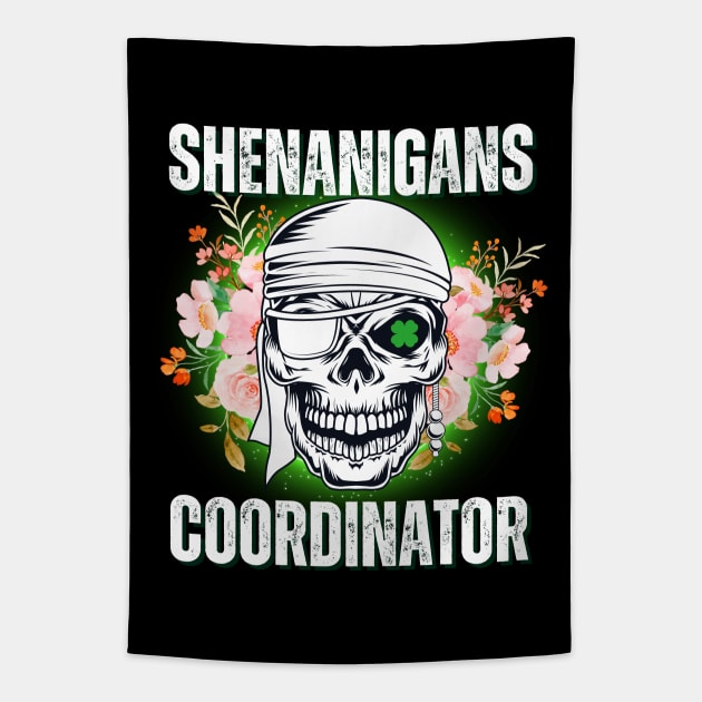 Pirate With Flowers - Shenanigans Coordinator Tapestry by theworthyquote
