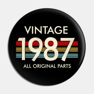 Vintage 1987 All Original Parts Pin