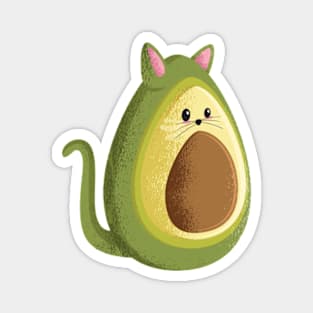 Avocado Cat Magnet