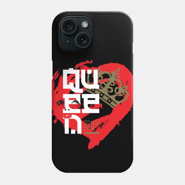 Queen of Hearts Phone Case by RA1