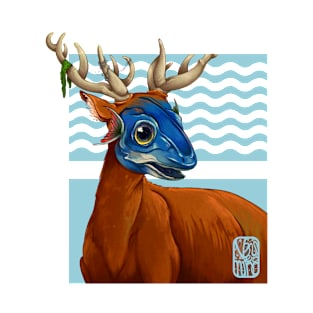 Fish-Deer Animal T-Shirt