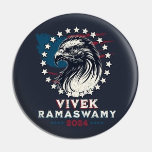 Vivek Ramaswamy For President 2024 Support Republican Pin