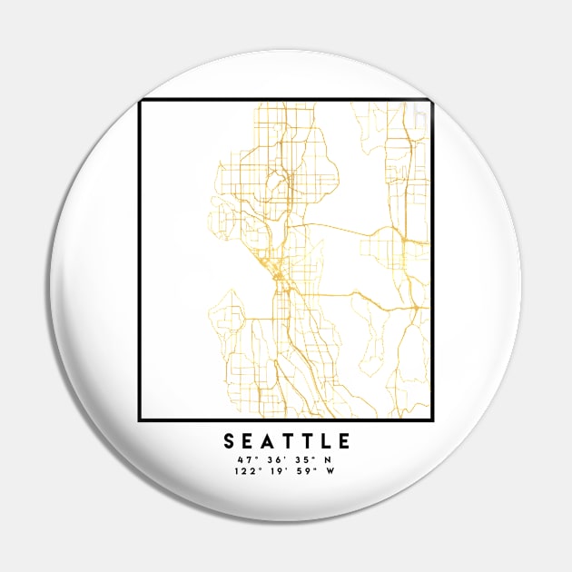 SEATTLE WASHINGTON CITY STREET MAP ART Pin by deificusArt
