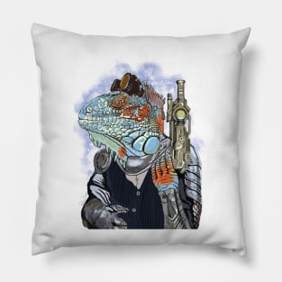 Steam Dragon Sheriff Pillow