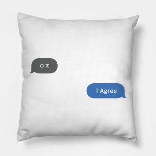 Korean Slang Chat Word ㅇㅈ Meanings - I Agree Pillow