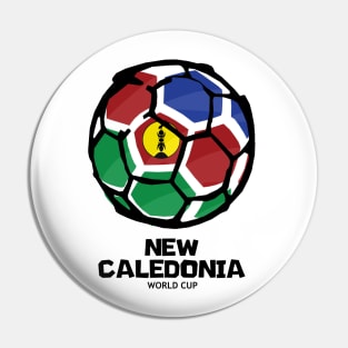 New Caledonia Football Country Flag Pin