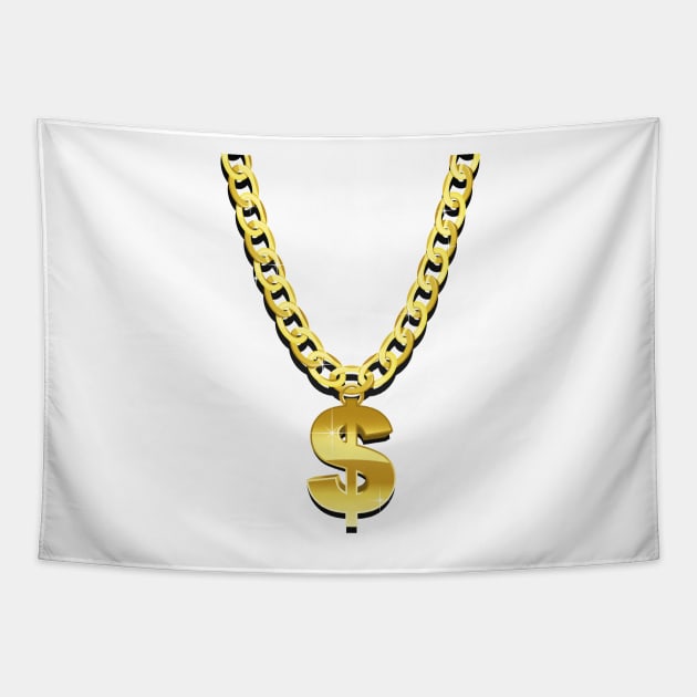 Gold Chain Tapestry by Bethany-Bailey