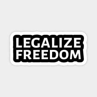 Libertarian Voluntarism Anarcho Capitalism Legalize Freedom Magnet