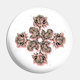 MIRROR FLOWERS Pin