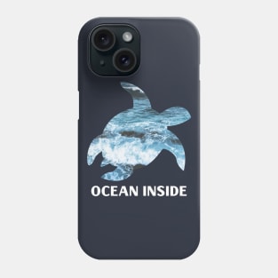 Ocean inside, sea turtle design Phone Case