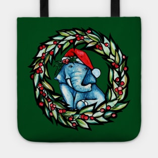 Christmas Elephant Tote