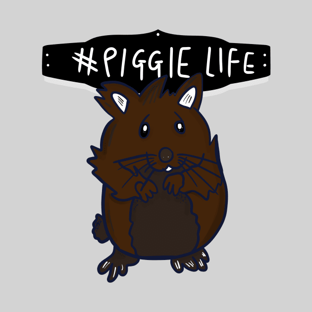 Piggie Life Cute Gerbil Hamster Pets T-shirt by PhantomDesign