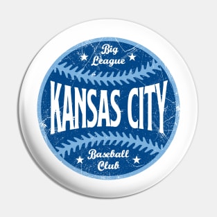 Kansas City Retro Big League Baseball - White Pin