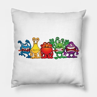 Alien Friends Pillow