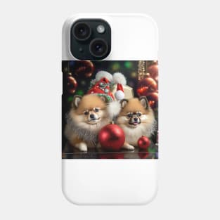 CHRISTMAS DOGS: pomeranian special christmas edition Phone Case