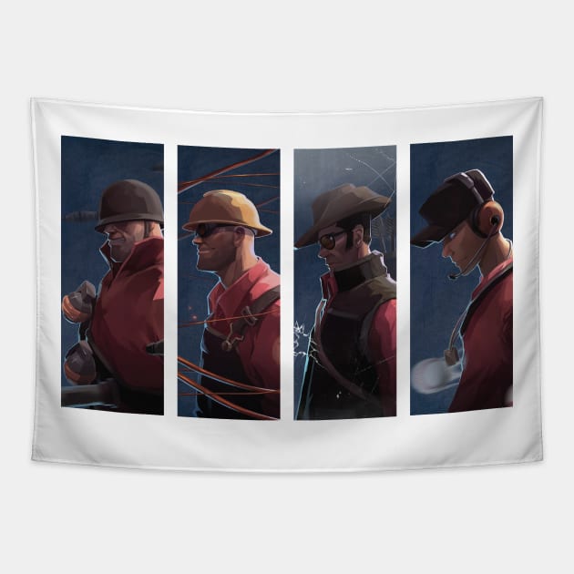 Team Fortress 2 Tapestry by Shapwac12