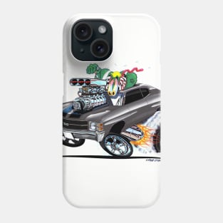 MONSTER MUSCLE 1971 Chevelle silver Phone Case