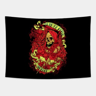 Skull with red costume Tapestry