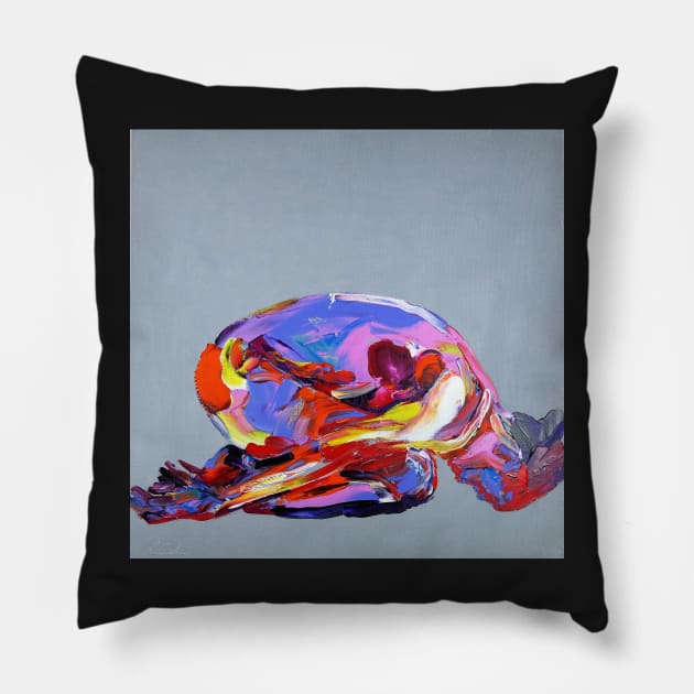 Yoga Nude Pose Painting 862 Pillow by artsale