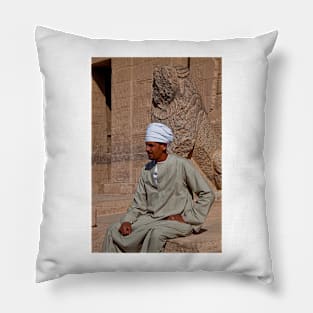 Egypt. Temple of Philae. Guard. Pillow