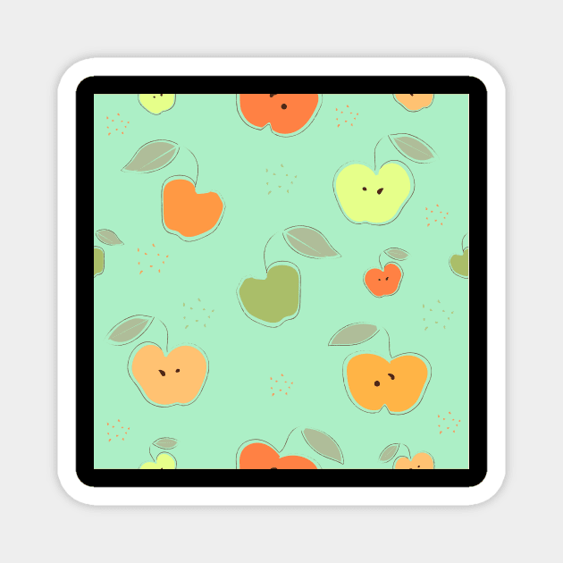 Apples Magnet by Kristina Stellar Scandinavian Land