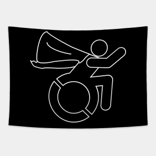 Super Access Man Outline Tapestry