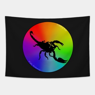 Scorpion Rainbow Gradient Tapestry