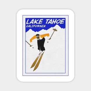 Ski Lake Tahoe California Skiing Skier Magnet