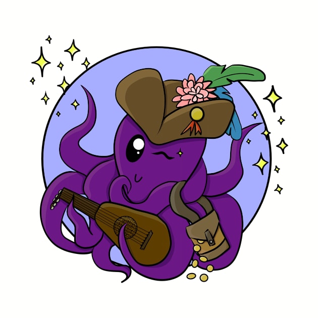 Octopus Bard - Dungeons and Dragons by GenAumonier