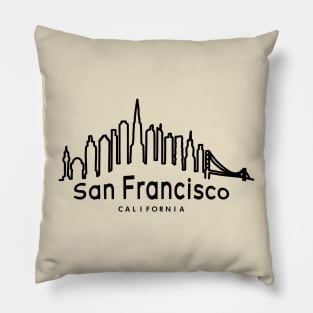 San Francisco California Pillow