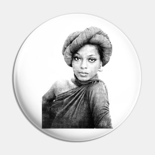 Diana Ross Halftone Pin