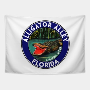 Alligator Alley Florida Interstate 75 Big Cypress Everglades Vintage Tapestry