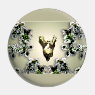 Frame of little Flowers_V 3D Pin