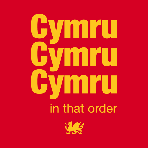 Cymru in that order - Wales football Euro 2020 by Wales Football Store