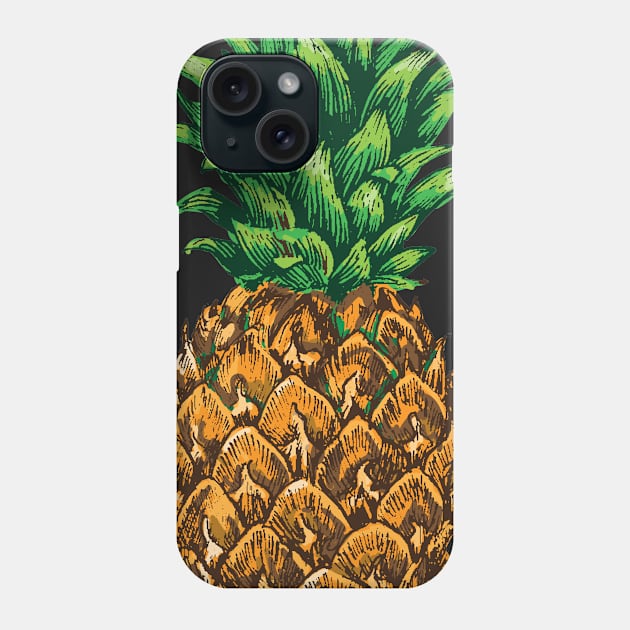 Tropical Summer Pineapple Phone Case by bluerockproducts