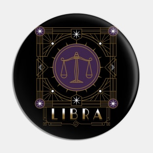 Great Libra Deco Pin