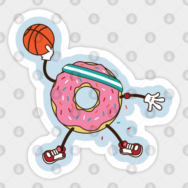 Dunking Donut - Basketball - Sticker