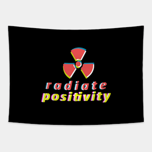 Radiate Positivity - A Symbol Of Radioactive Element Tapestry