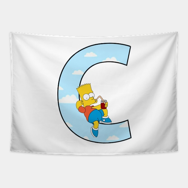 Simpsons letter Tapestry by ZoeBaruch