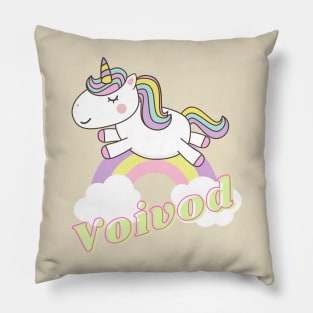 voivod ll unicorn Pillow